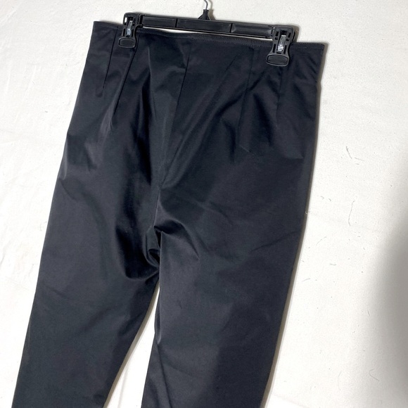 Kapalua Black Pleated Front High Rise Tapered Leg Pants 10 - Picture 12 of 14